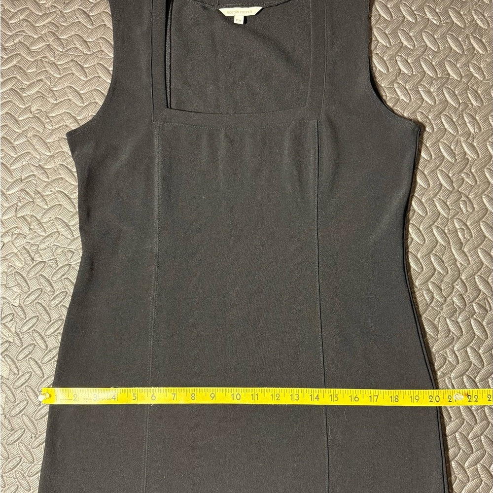 Boston Proper Black Sleeveless Little Black Dress Size PM - Picture 6 of 9